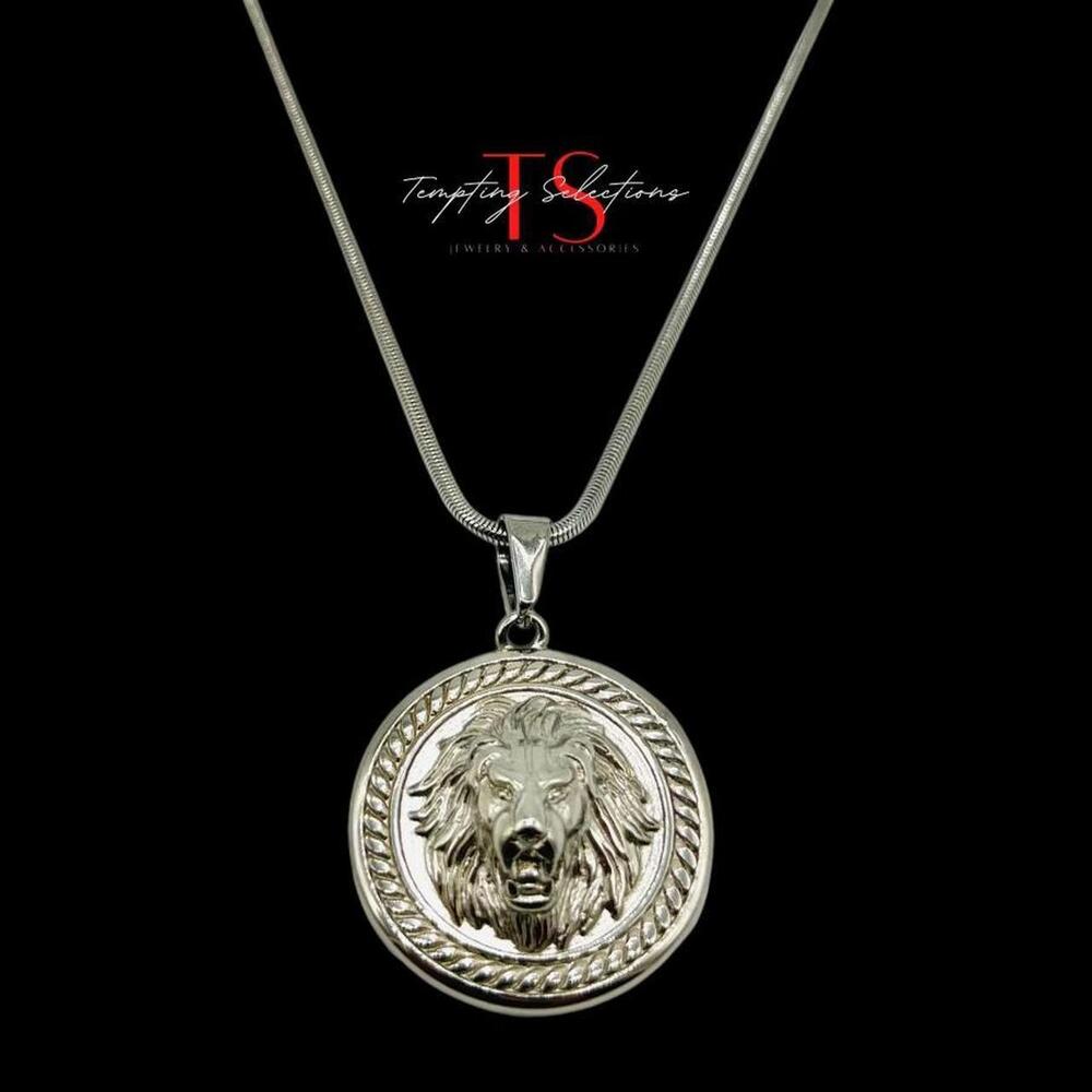 Stainless Steel Necklace With Lion 68a2